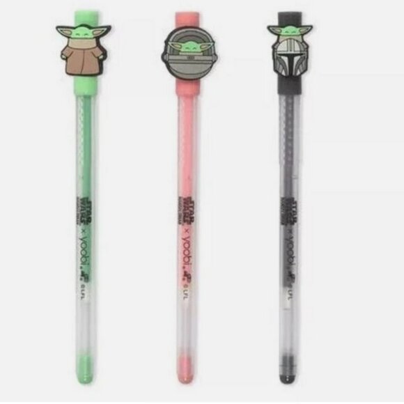 Star Wars Mandalorian Notebook & Pens Bundle Baby Yoda Grogu Frog NEW - Picture 10 of 12